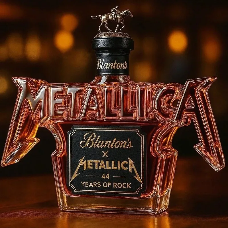 Botella de Whisky de Edición Limitada METALLICA "44 Años de Rock" Regalo para Amigos