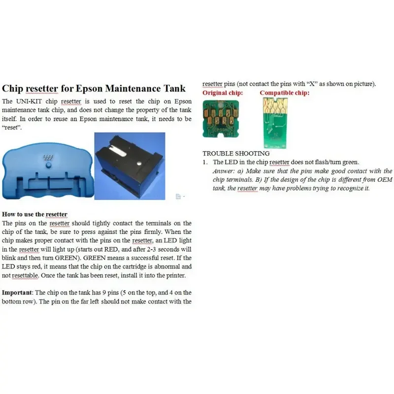 IC رقاقة ريسيتر T04D1 مجموعة خزان الصيانة لإبسون L6171 L6170 XP 5100 5105 5115 WF 2800 2860 2865 ET 2700 2750 3700 L14150 #4