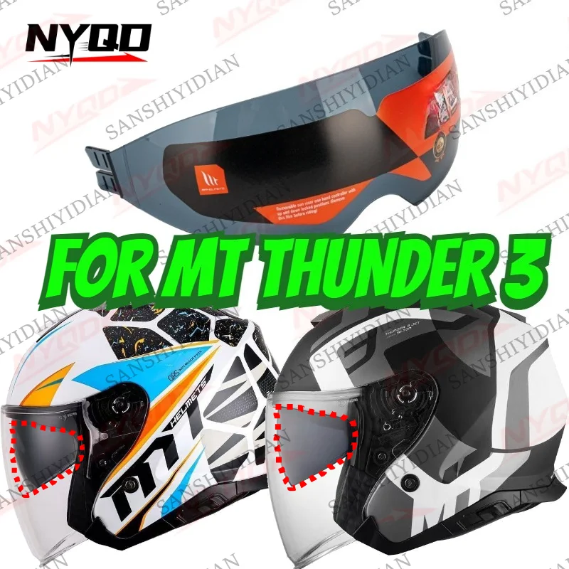 

MT-V-19 Helmet Lens for MT THUNDER 3 JET EXPERT Open Face Helmet Uinverse Motorcycle Helmet Accessories