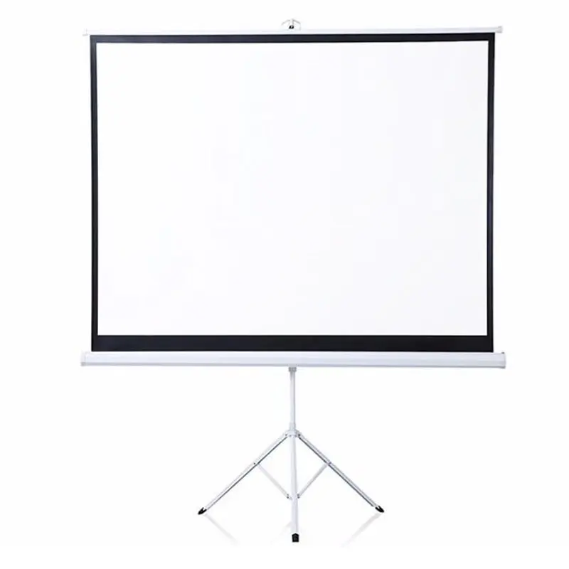 Tripod Screen 60 Inch-120 Inch 4:3 Pull Up Projector Screen Portable Projection Screen For Projectors