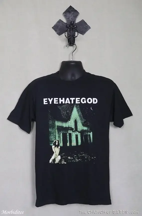 Eyehategod T-shirt, vintage faded black tee, In The Name Of Suffering, sludge metal 1990s Melvins Corrosion of Conformity