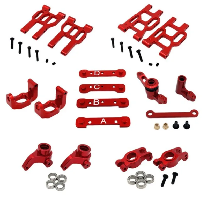 

RC car Metal upgrade and modification Steering cup bearing Front and rear swing arm parts set For MJX 1/10 10303 10304