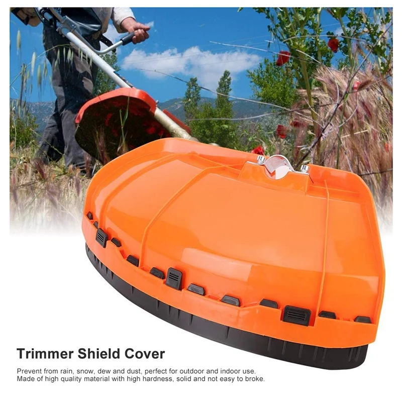 Imagem -04 - Lightpeso Plastic Grass Trimmer Blade Protector Cover Escova Cutter Shield Lawn Mower Guard Universal 26 mm 28 mm