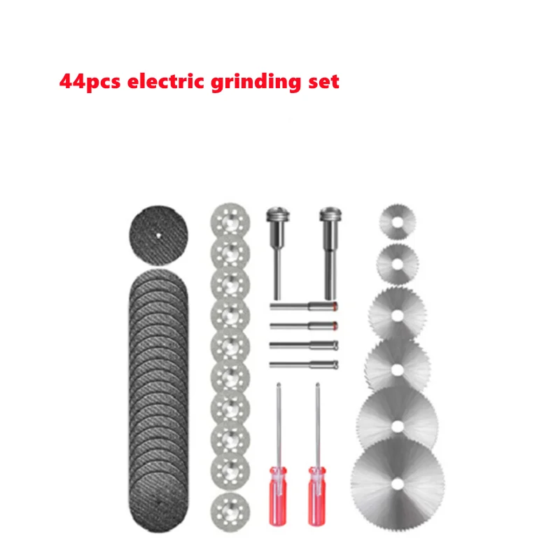 44pcs Electric Grinder Set Metal Knife Electric Grinder Accessories for Cutting PVC Plastic Woodworking Tools