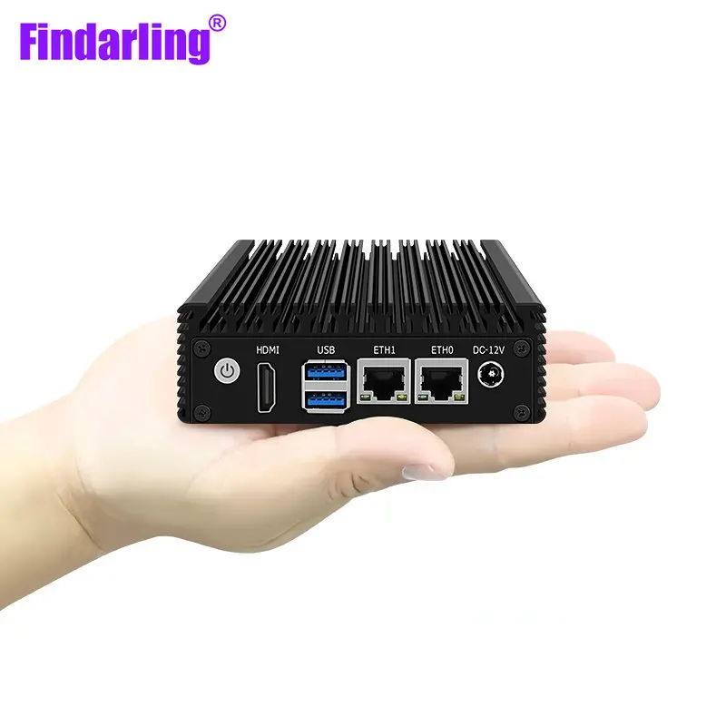 

Powerful P2 Mini PC Barebone with J4125/N4000 Quad Core, 2.9Ghz, 2x i226-V 2.5G, X86 Fanless Industrial Firewall