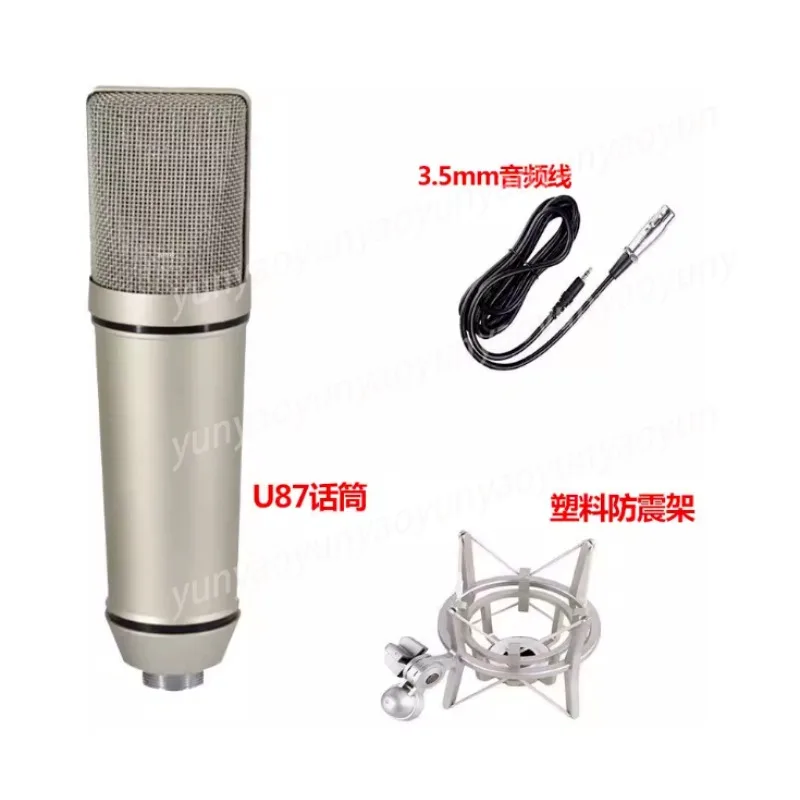 

Metal Condenser Microphone Large Shock Film 48v Recording Studio Equipment