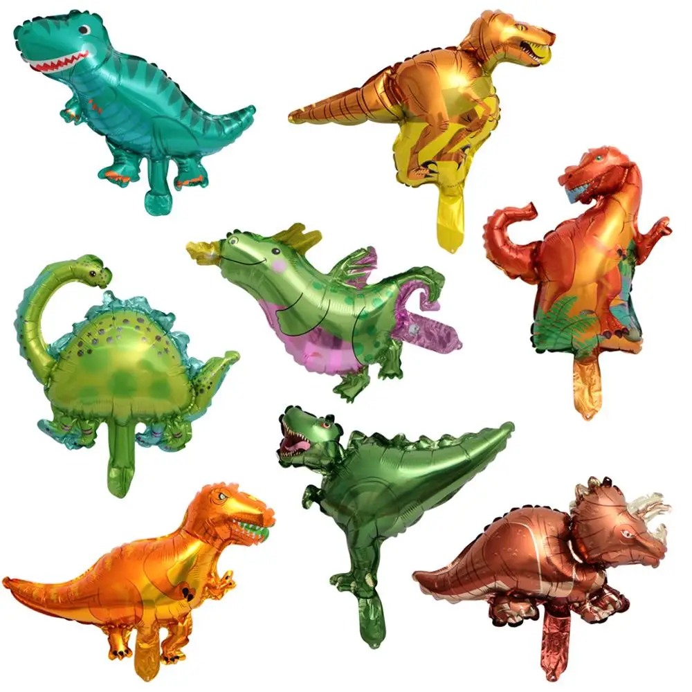 1 Buah Balon Foil Dinosaurus Raksasa Balon Hewan Anak Laki-laki Dekorasi Pesta Ulang Tahun Dinosaurus Anak-anak Balon Helium Anak S