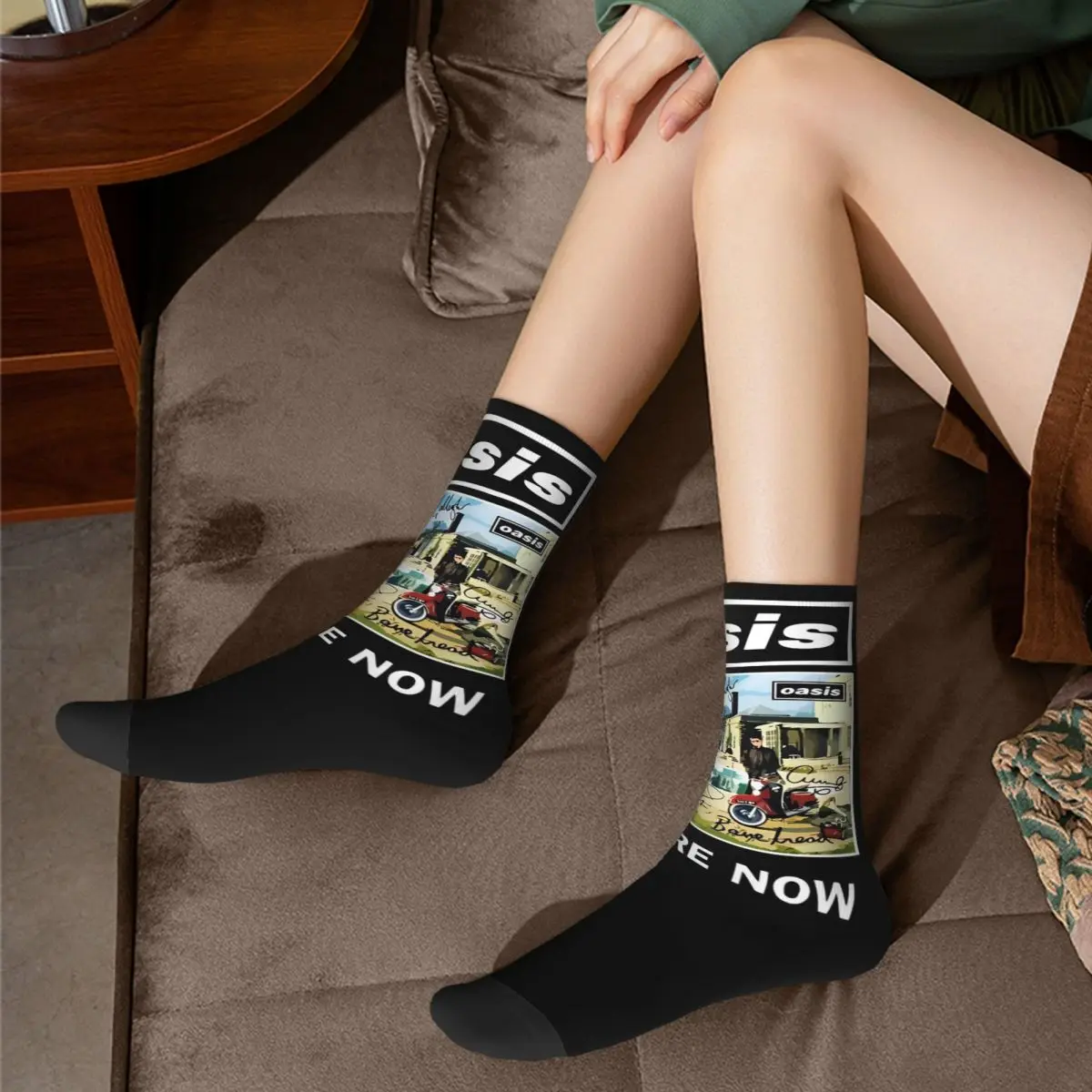 Autumn Winter Hip-hop Unisex Sign Rock Band British Albums Socks O-Oasis Non-slip Football Socks