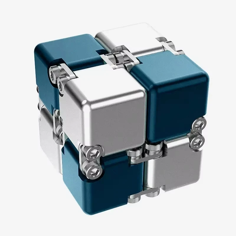 Metal diy cubo infinito alívio do estresse antiestresse brinquedo melhor aliviar a atenção do estresse e concentração adultos ansiedade isca