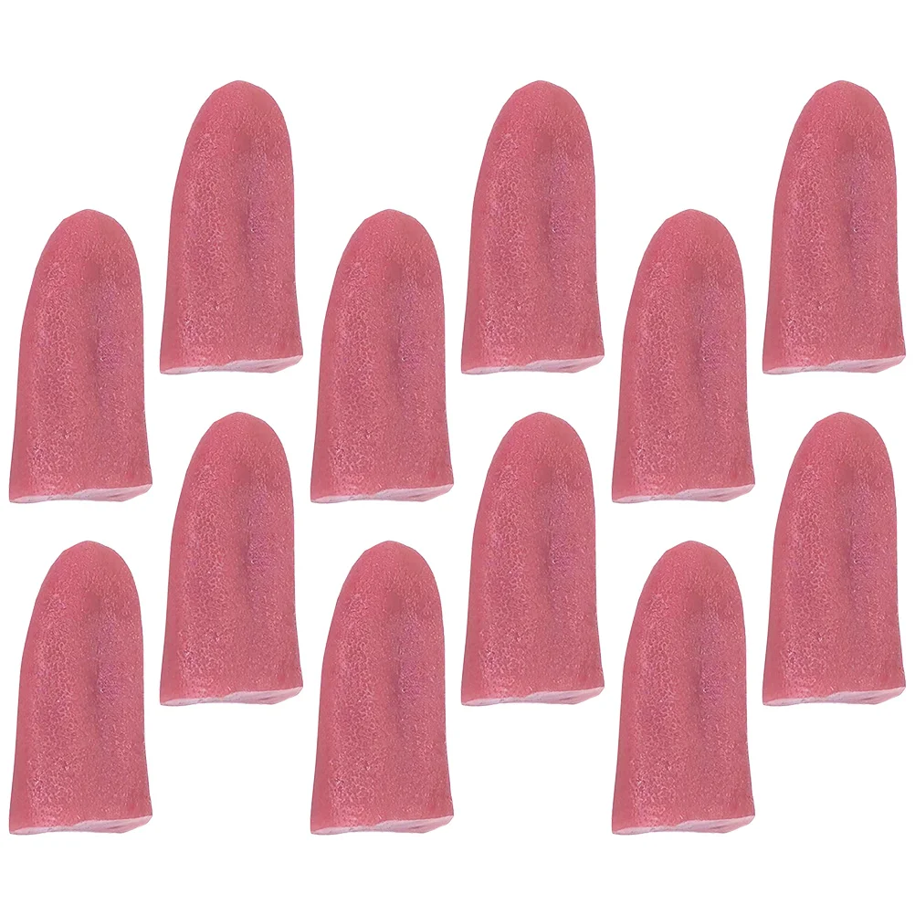 12 Pcs Tricky Tongue Piercing Kit Simulation Props Fool's Day Puppet Festival Party Horror Prank Child Halloween Supplies