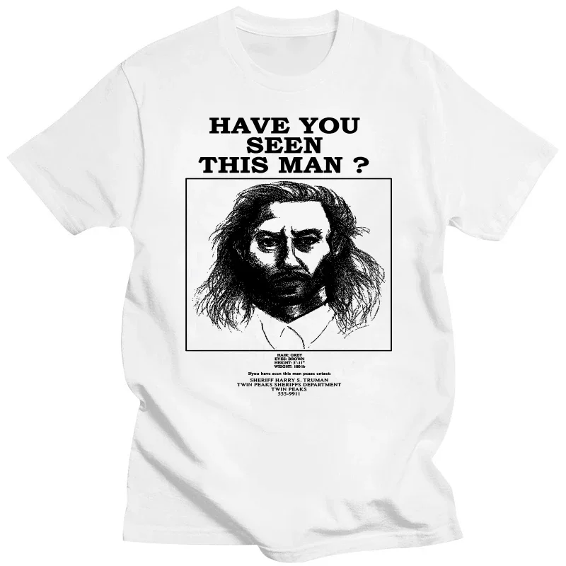 Camiseta estilo harajuku retro para hombre, camisa de los años 90, estilo Punk, Killer, Bob Have You Seen, Twin Peaks, David Lynch
