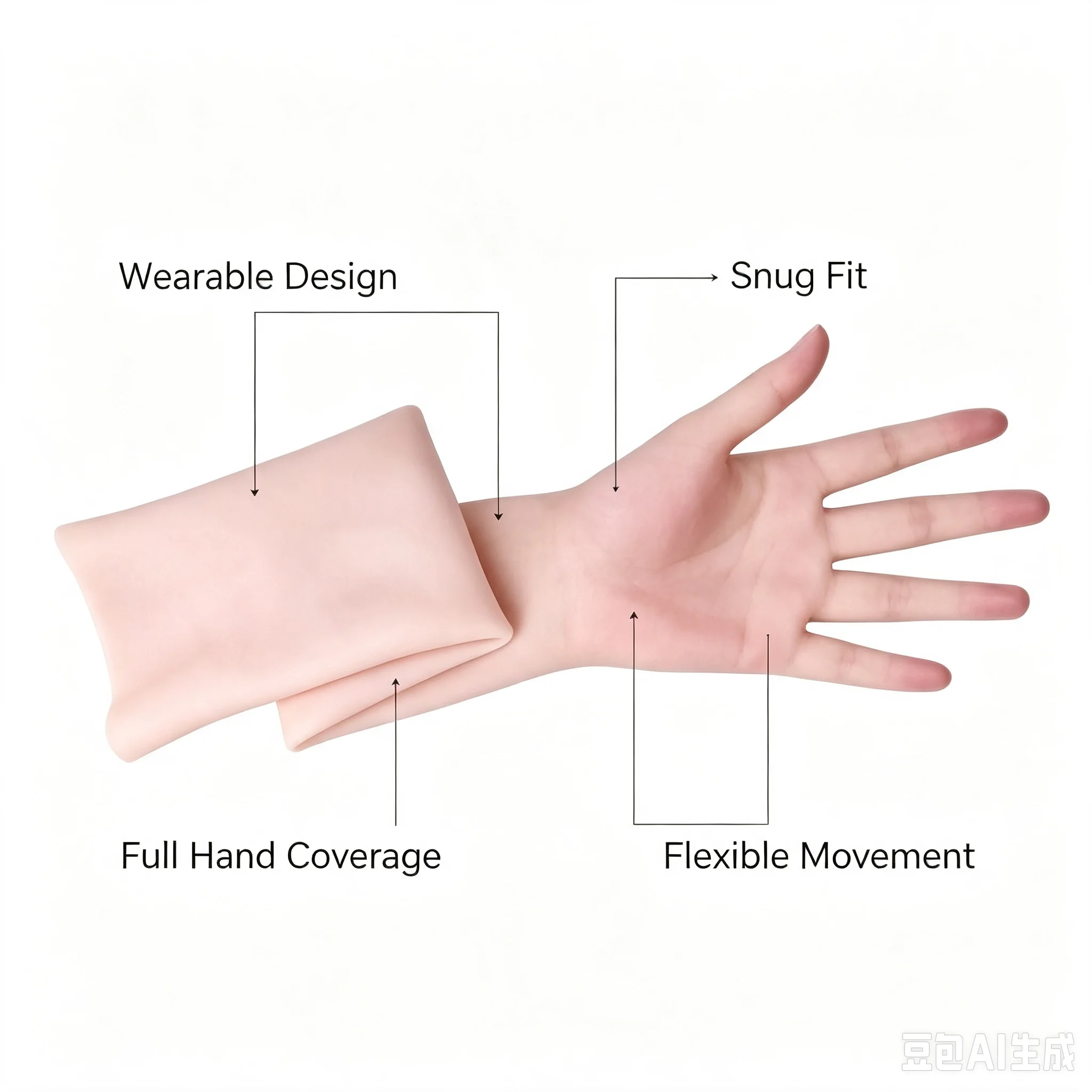 Factory Direct 2026 Silicone prosthetic gloves cover scars after surgery, prosthetic hands, silicone hands imitate real prosthet
