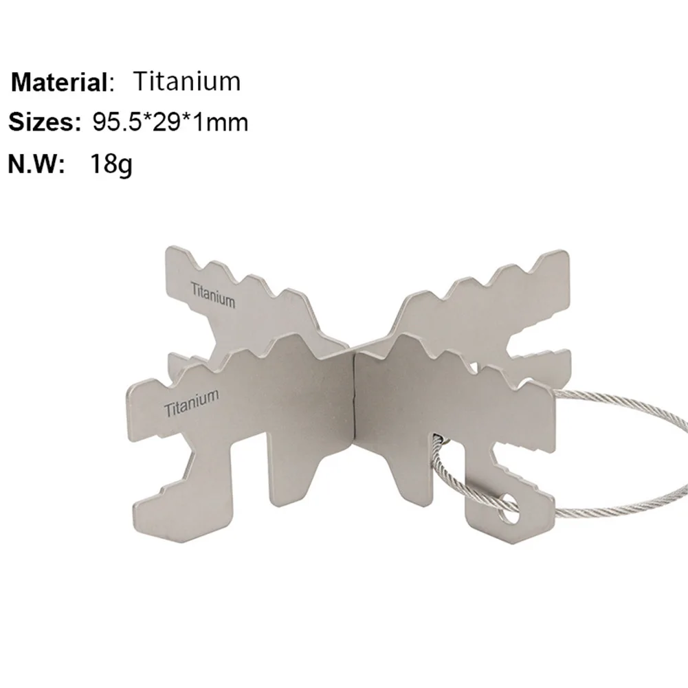 

Cross Stand Stove Rack Optimal Height Outdoor Efficiently Burn Multi-fuel Titanium Camping Supplies High Quality