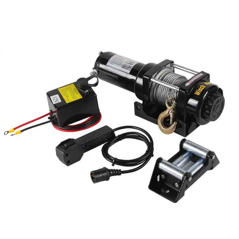 12000LBS electric winch12v for auto 4wd lifting  truck steel cable electric pick up winch fast speed 4x4 electric winch for car