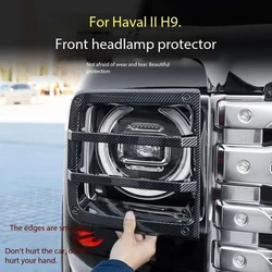 Suitable for the second-generation Haval H9 front headlight frame protective cover with black warrior decoration