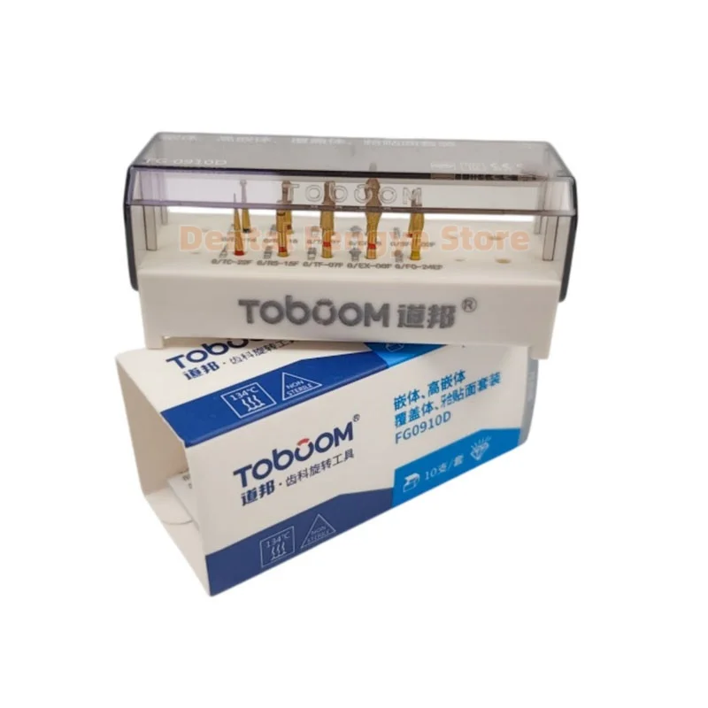 TOBOOM FG0910D Dental Inlay Onlay Preparation & Polishing Kit Dental Diamond Bur Kit Used for Inlay/ Veneer
