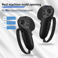 2Pcs VR Accessories Protective Cover For Mata Quest VR Touch Controller Case With Knuckle Strap Handle Grip For Mata Quest Pro