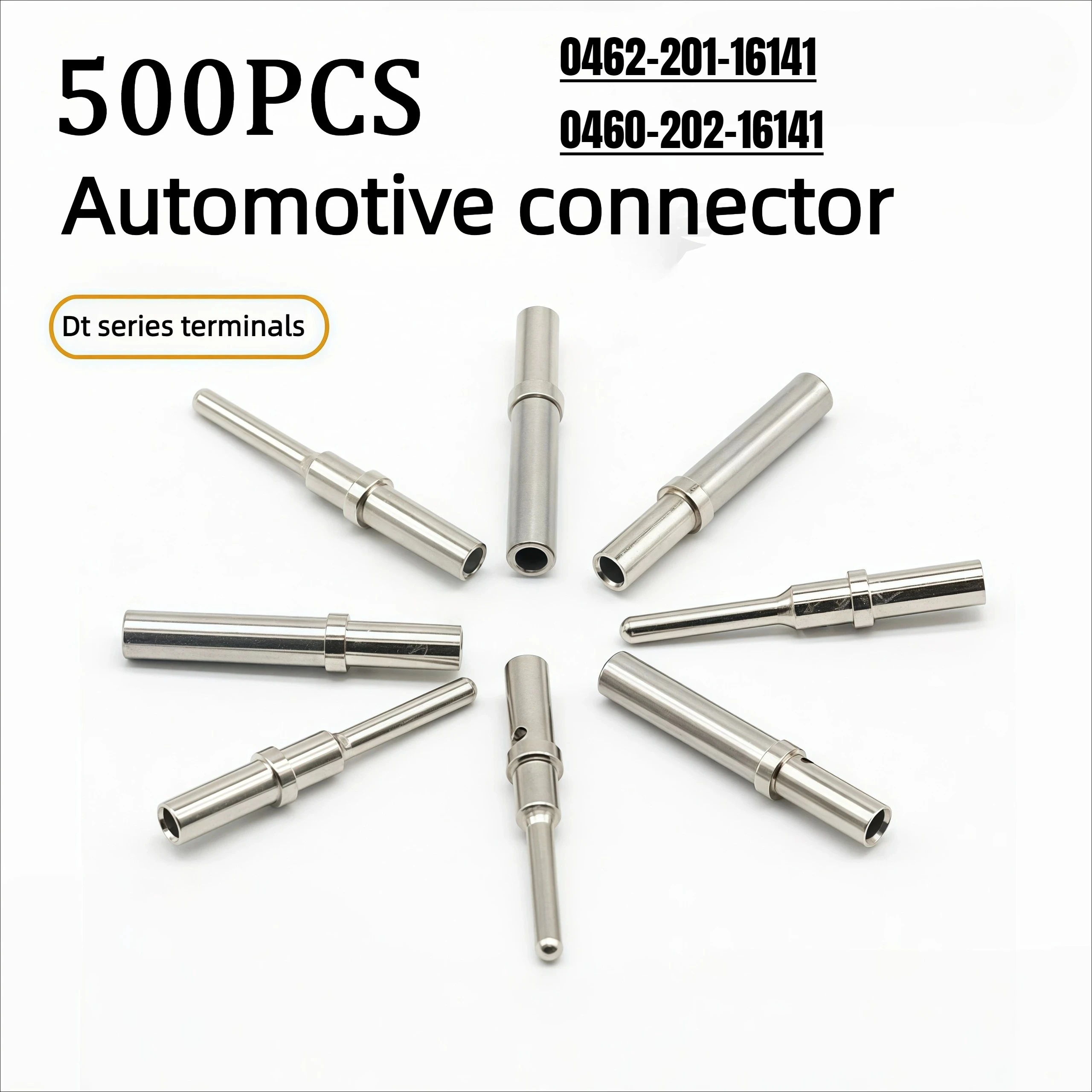 500 pcs DT 1.5mm Series Pin Contact 0462-201-16141 0460-202-16141 Stainless Steel 16AWG Deutsch Crimp Solid Female male Terminal