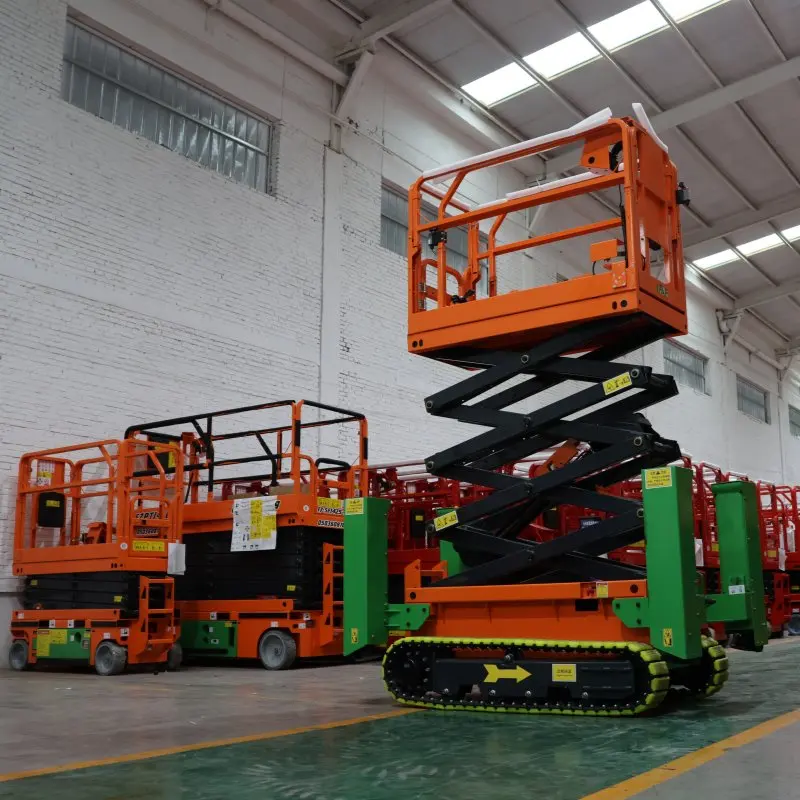 New electric hydraulic scissor lift 4-18 meters high altitude lift mobile lift scaffold