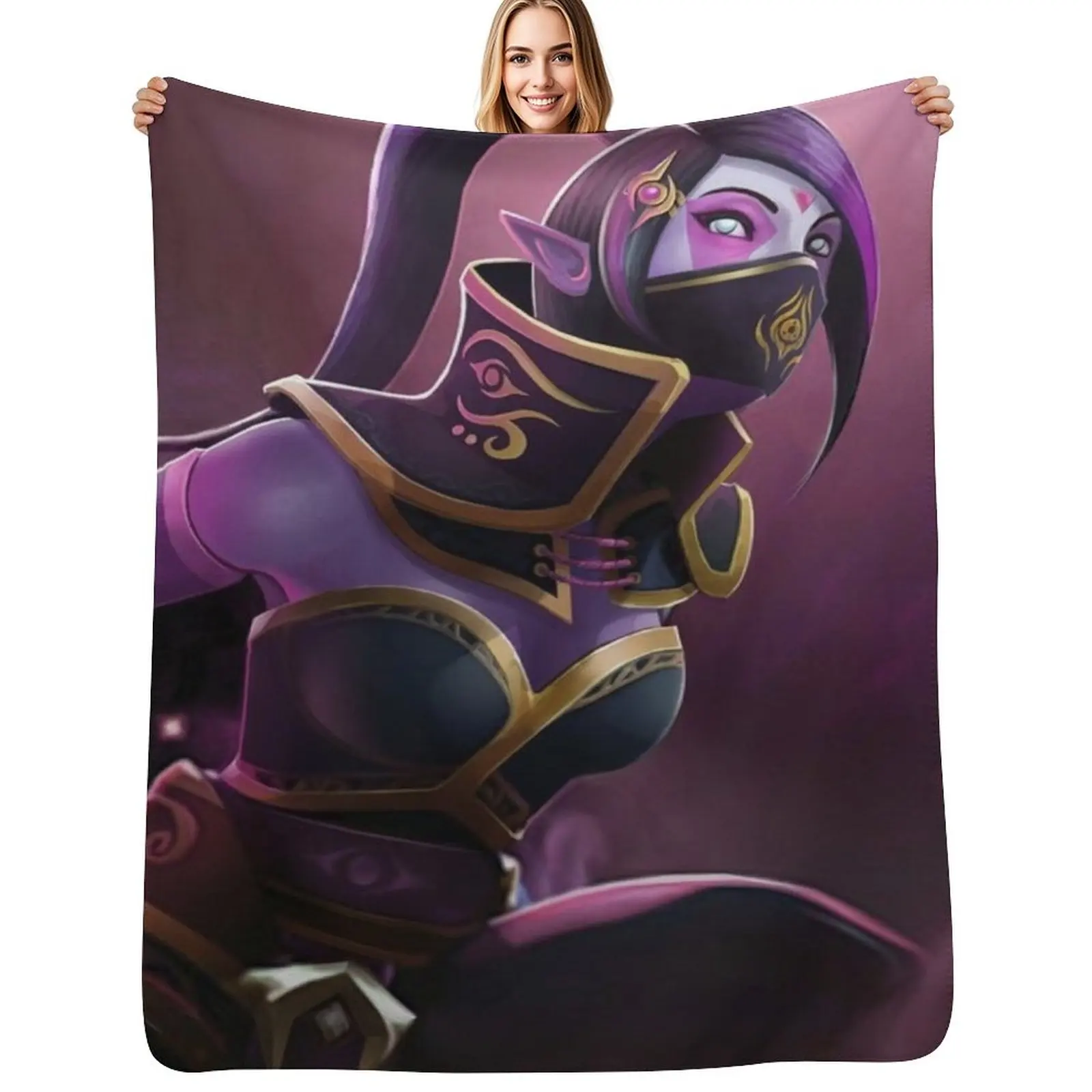 

Steam, dota2, Templar Assasins Throw Blanket Men's Soft Warm Throw Blanket for Couch