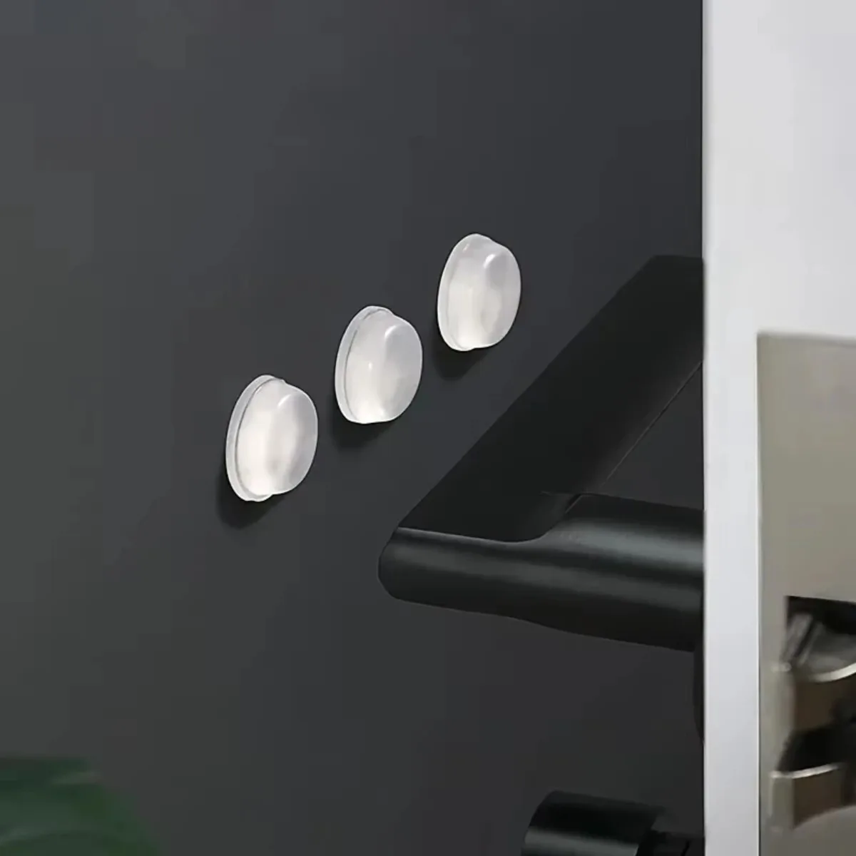Self-Adhesive Rubber Feet 100Pcs Silicone Anti-Slip Pads Vibration Dampening Buffers Uses For Furniture Appliances Cabinets