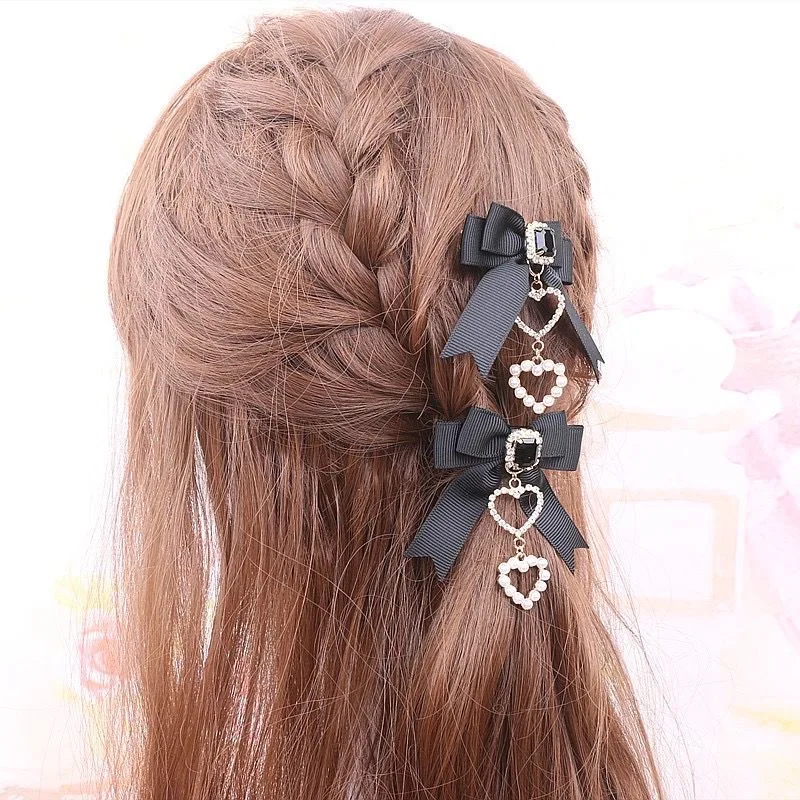 [1 pair] y2k accessories New year\'s eve decorations trendy hair clips lolita cosplay Hairpin cute accessories Decoration for new