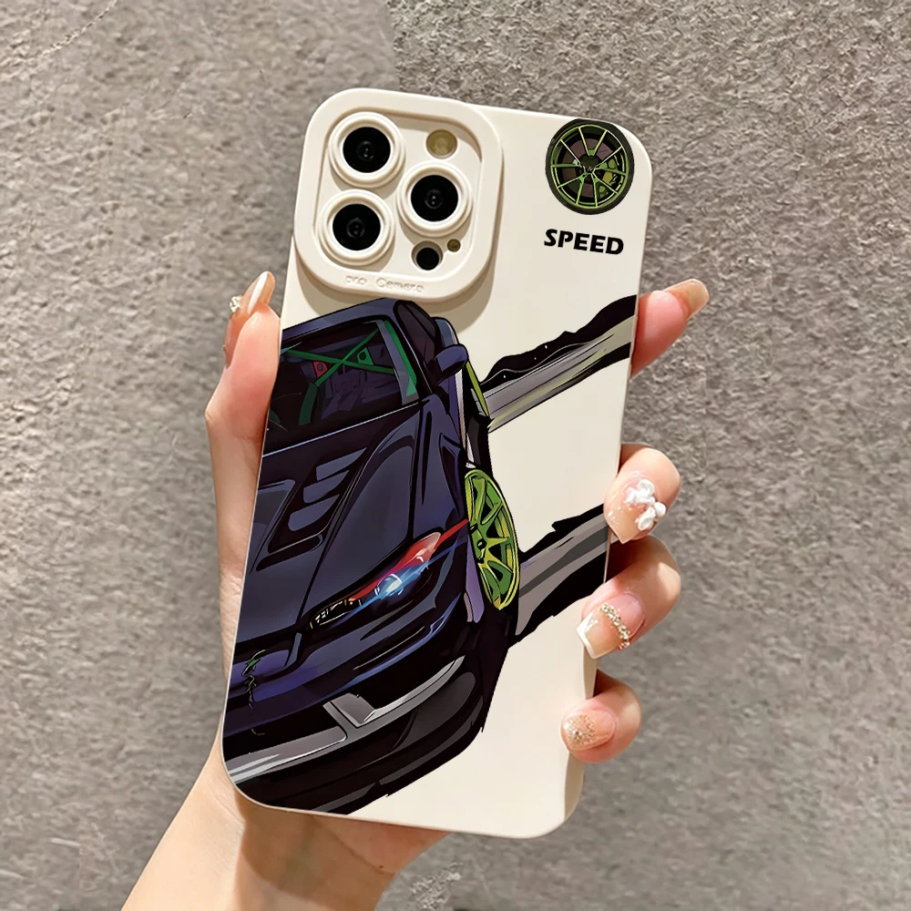 Purple Sports Car Phone Case for Samsung Galaxy S26 S25 S23 S22 NOTE 20 Ultra S22 S25 S24 S23 S26 Plus S24 S23 S21 FE A56 Cover