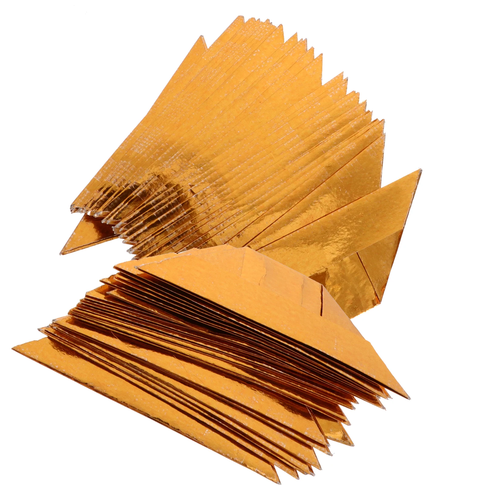 

400 Pcs Tomb-sweeping Gold Ingot Burn Paper Origami Sacrificial Folding for Worship Golden
