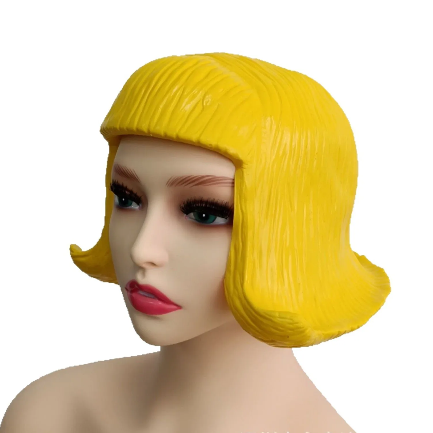 Funny Student Girl Bob Wig Film and Television Makeup Scalp Party Dress Up Props