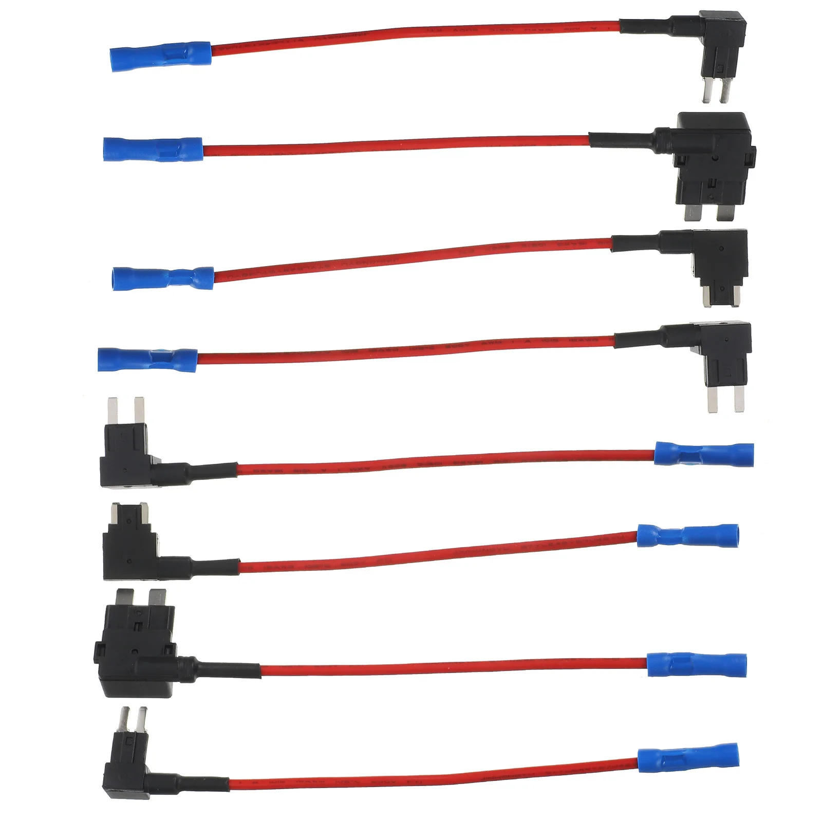 

8pcs Car Holder In-Line Automotive Fuse Tap Adapter Heavy Duty Fuse Taps For Dash Cams Truck Circuit Protection