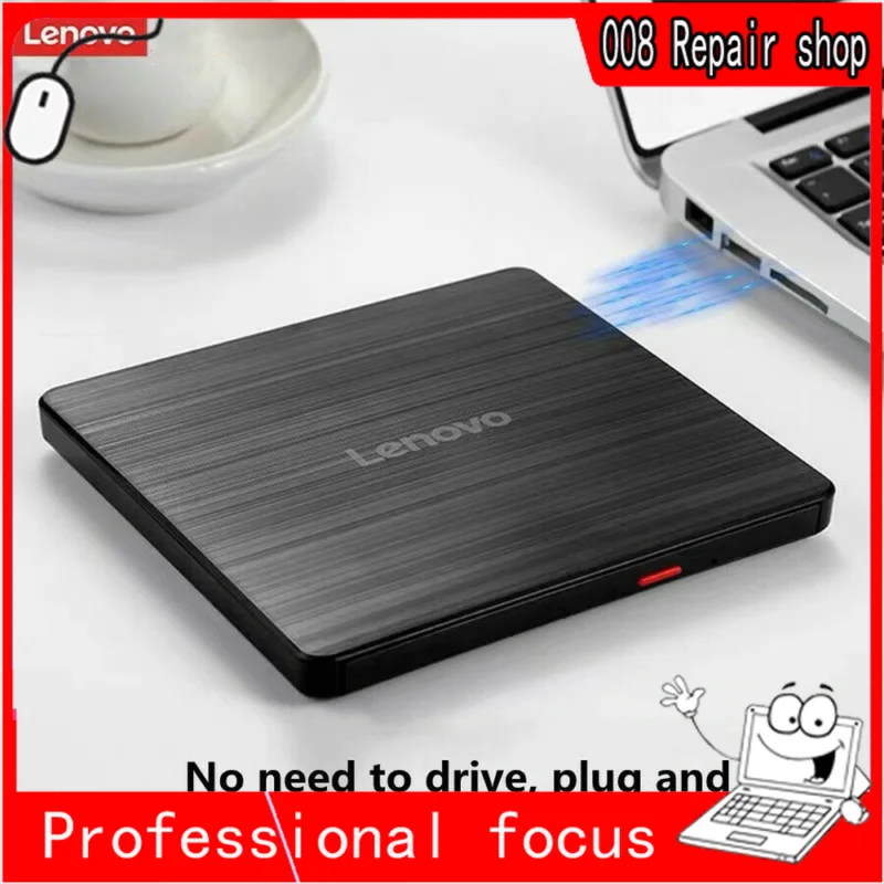 Lenovo GP70N External CD/DVD Drive USB2.0,Optical Burner Player For Laptop PC