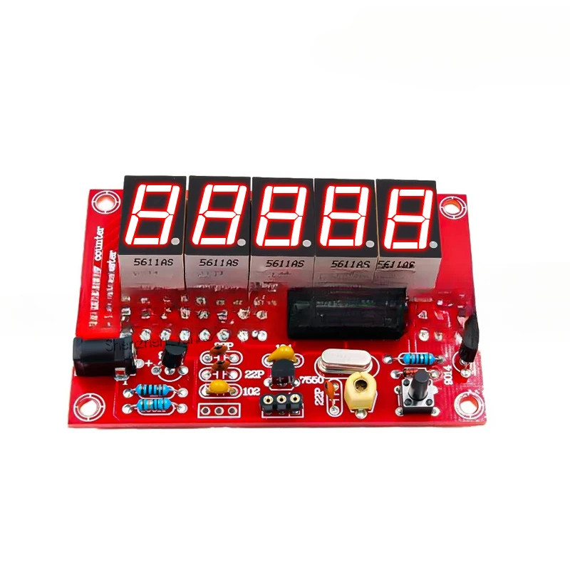2 팩 1Hz-50MHz 수정 발진기 테스터 주파수 카운터 LED 디스플레이 모듈, 5 자리 Cymometer DIY 키트, USB/DC 5-12V 전원