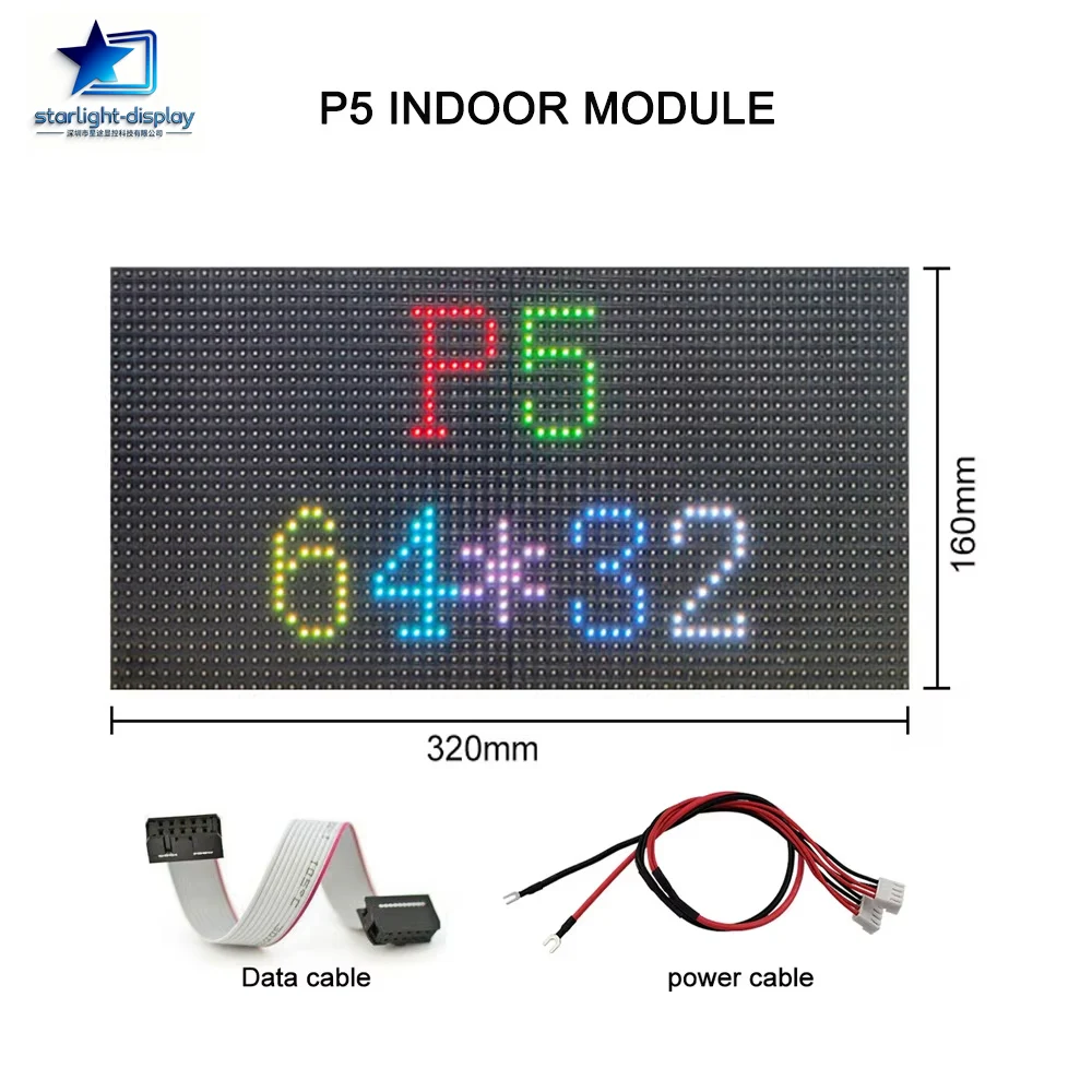 P5 SMD Full Color LED Display Screen RGB HUB75 Module LED Digital Sign Indoor LED Video Wall Large Screen Unit Board