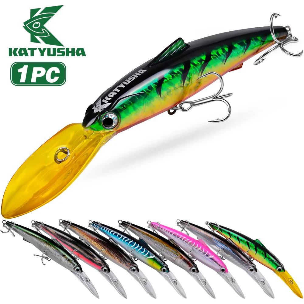PROBEROS Long Lip Artificial Hard Bait 25cm/35cm Deep Sea Big Minnow Fishing Lure Trolling Wobbler Bass Saltwater Fishing Tackle