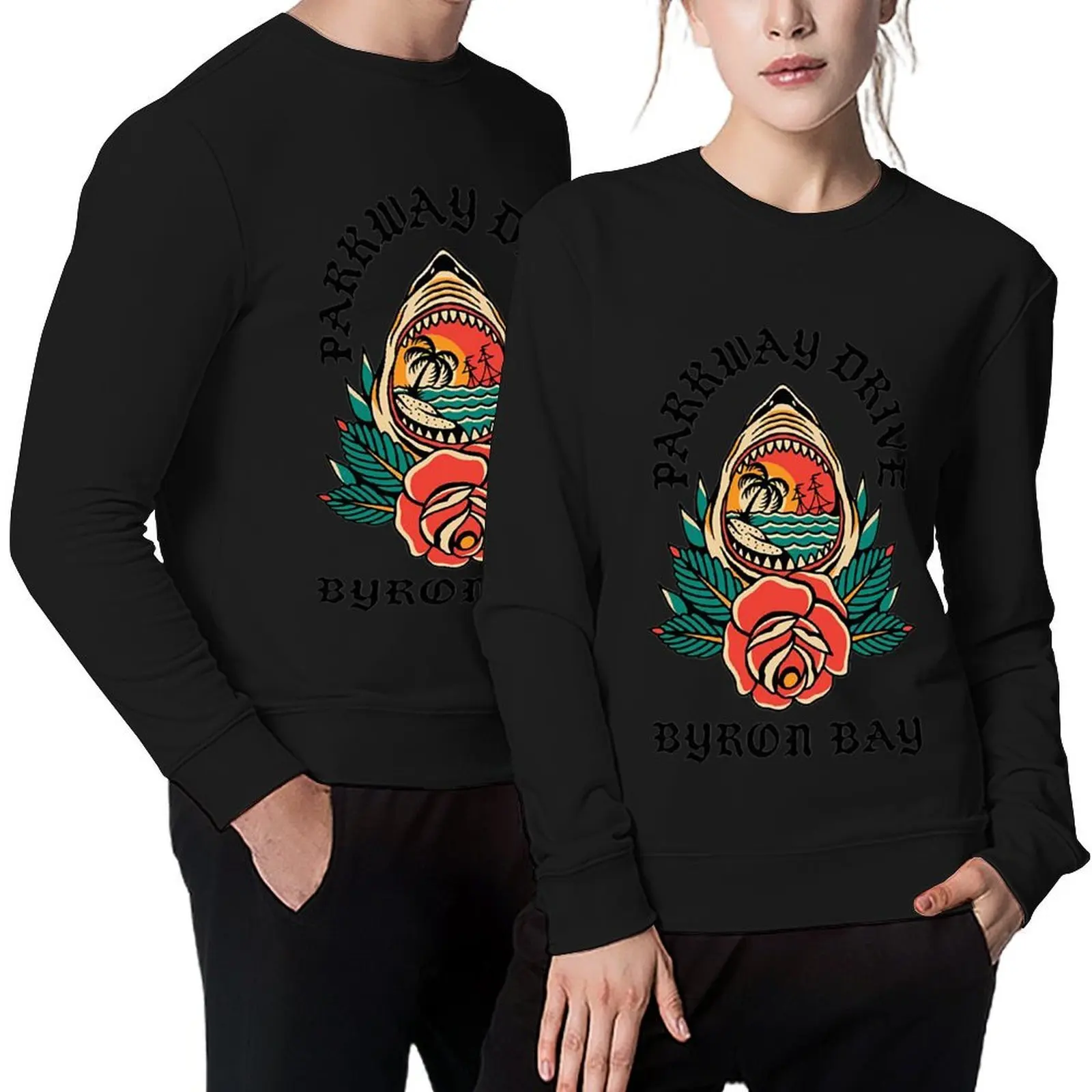 

parkway drive Pullover autumn japanese style men's sweat-shirt set autumn clothes hooded sweatshirt for men