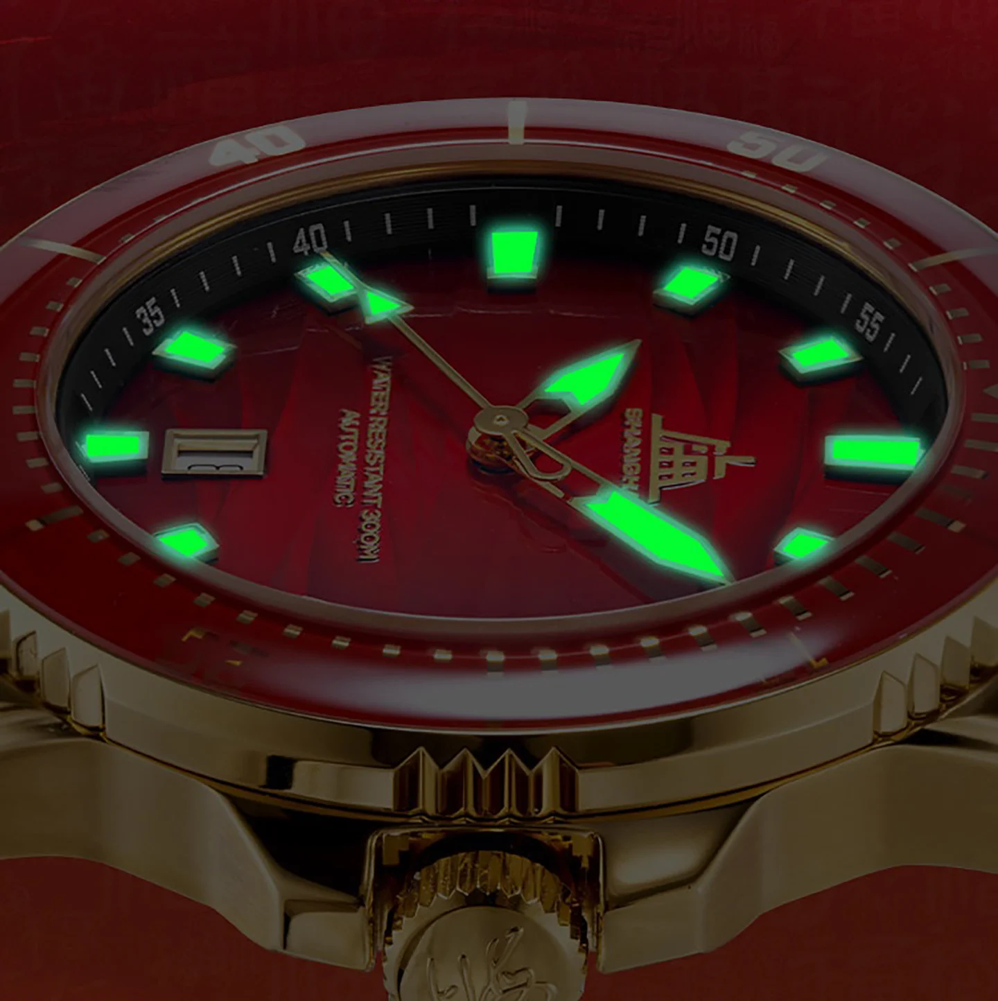 Shanghai Watch Men's Diver Watches 43.6mm 300M Water-Resistant Automatic Watch Sapphire Bezel Luminous Mechanical Watches S7101 - view 3