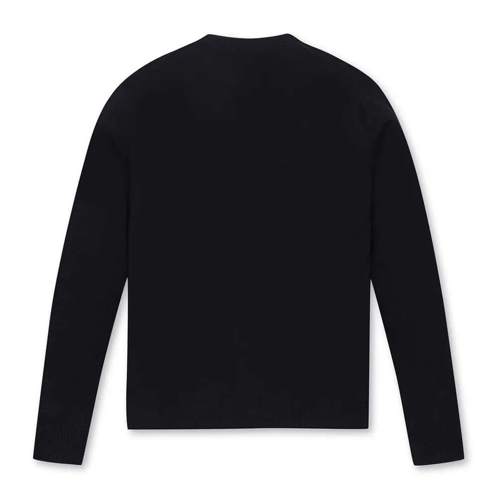 High-end Men's Knitted Sweater New Style Solid Color Golf Long Sleeves for Warmth Luxurious and Trendy Full of Charm