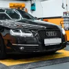 아우디 A6 C7 A6L S6 2005-2008 업그레이드 Q7 스타일 LED 자동차 헤드라이트 듀얼 프로젝터 렌즈 액세서리용 자동차 전조등 어셈블리 5
