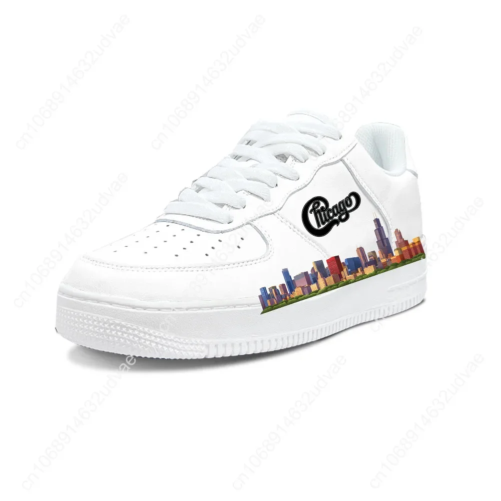 

Chicago Band Casual Shoes Platform Shoe Sneakers Mens Womens Teenager Flats Customized Sneaker Graffiti Kateboarding Footwear