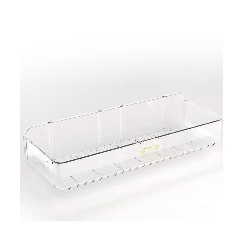 Bathroom Transparent plastic storage shelf Toilet Cosmetic storage box Toiletries storage rack Drainage rack, washbasin hanger