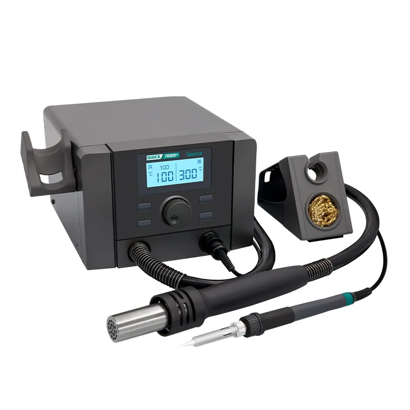 High Quality 709D+ Quick Soldering Station Original 2-in-1 Hot Air Rework Maintenance System Safety Product