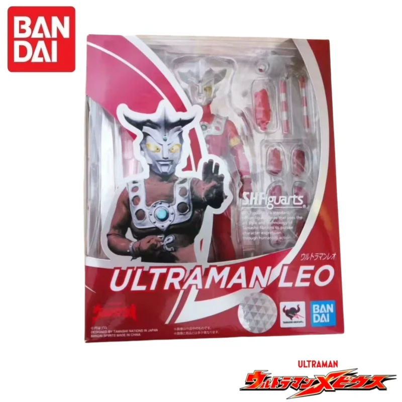 

In Stock Original Bandai S.h.figuarts Ultraman Series Leo Ultraman Anime Action Figures Model Toys desktop Ornament collect Gift