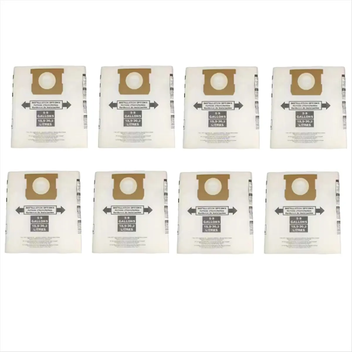 DT571 TO Disposable Vaccum Collection Bags for 5-8 Gallon Type E 90661 9066100 9066133 and Type H 90671 9067100