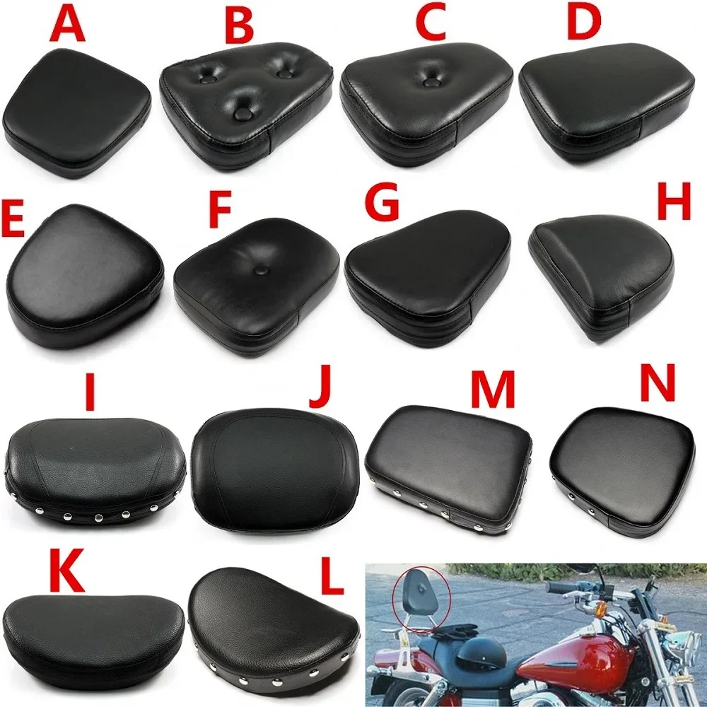 Motorcycle Universal Passenger Sissy Bar Rear Backrest Cushion Pad For Harley Choppers Bobber Ducati Yamaha Suzuki Indian