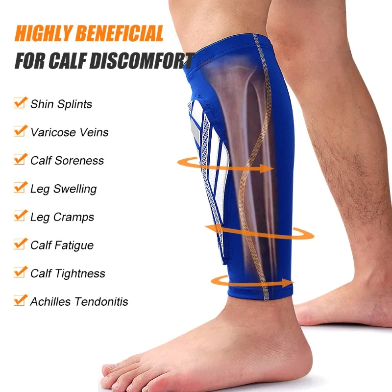 1Pcs Soccer Shin Guards for Men and Women, Mini Shin Guards for Football Basketball , Leg Sleeves with EVA for RunningCycling