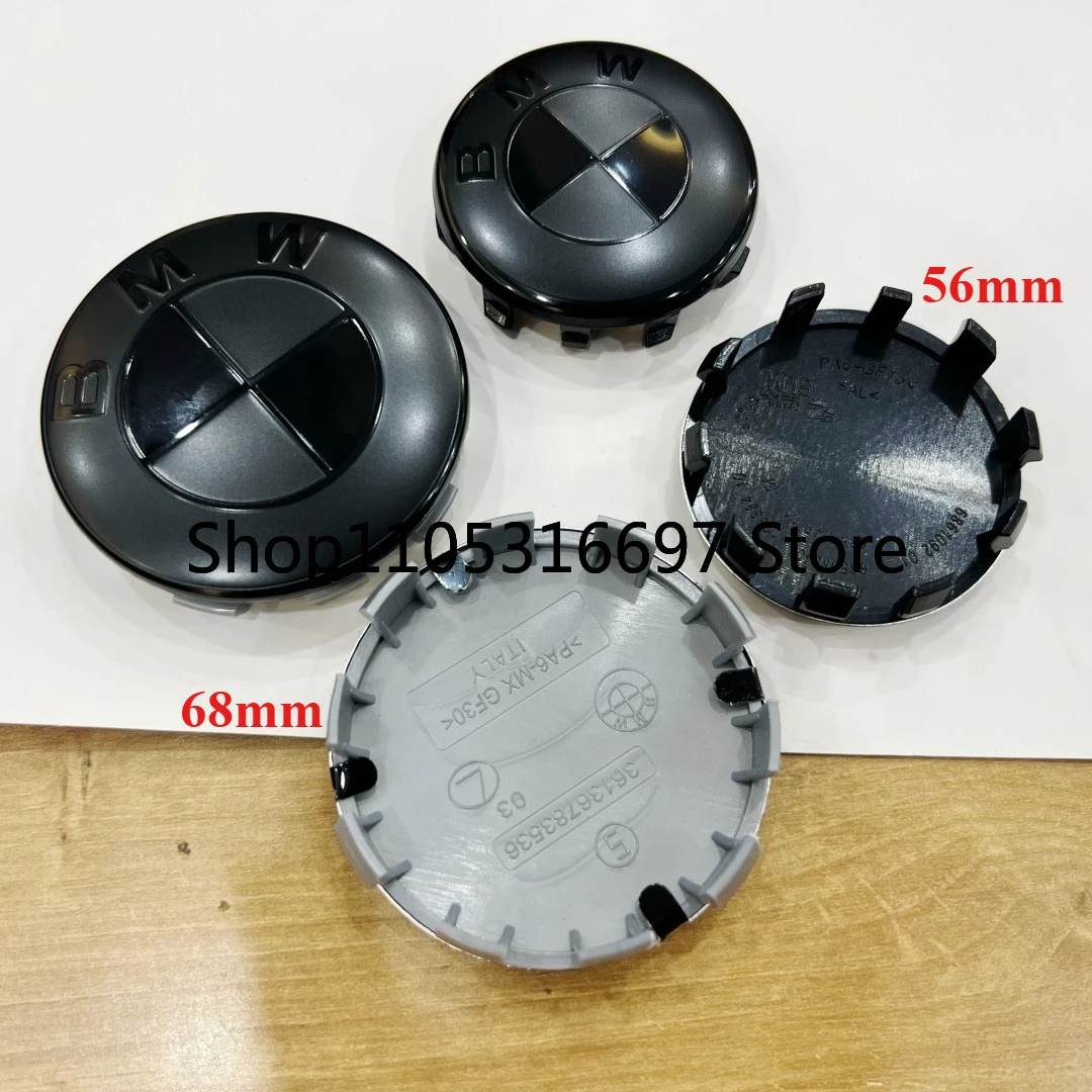 

4p-56/68mm new black badge is suitable for the replacement of ABS hub center cover of modified parts of BMW Group.