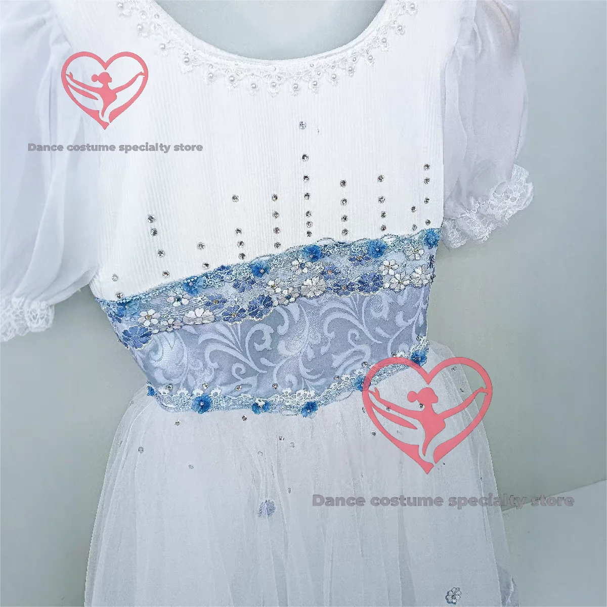 New Graduation Gala Clara Ballet Dress with Long Tulle Skirt, Professional Ballet Competition Attire, GDC Custom-Made