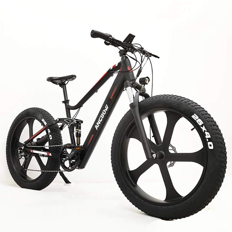 

Электрический велосипед Fat Bike 45 км/ч, 500 Вт, полная подвеска, 26 дюймов, электрический велосипед с толстыми шинами, электрический горный велосипед