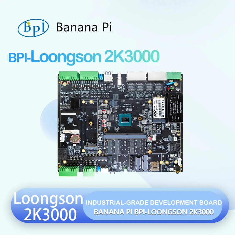 

Banana Pi BPI-Loongson 2K3000 64G eMMC Singlechannel 64bit DDR4-3200 SO-DIMM slot for CT Scanners MRI Systems; Aerospace Defense