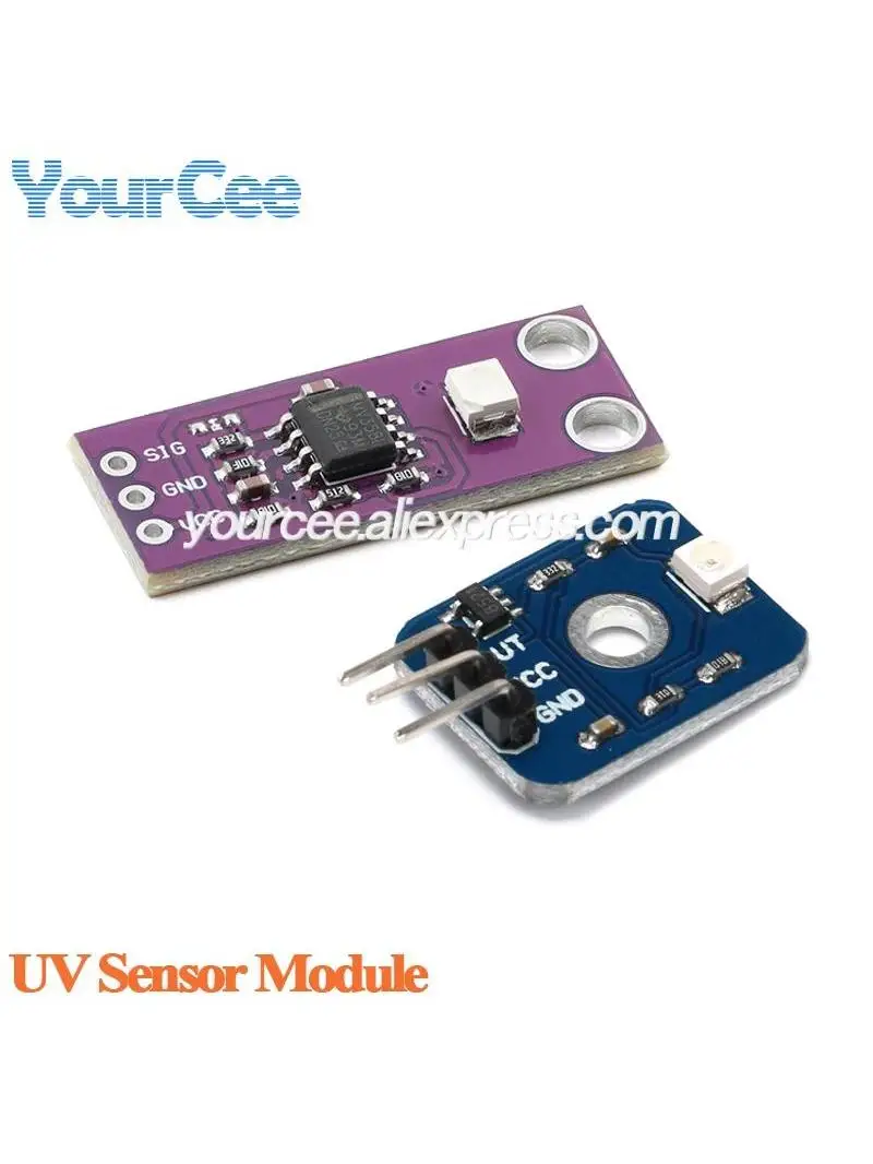 10 szt./1 szt. GUVA-S12SD Moduł czujnika UV do wykrywania promieniowania ultrafioletowego dla Arduino DC3.3-5V — zdjęcie 2
